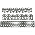 Ornamental wrought iron rosettes